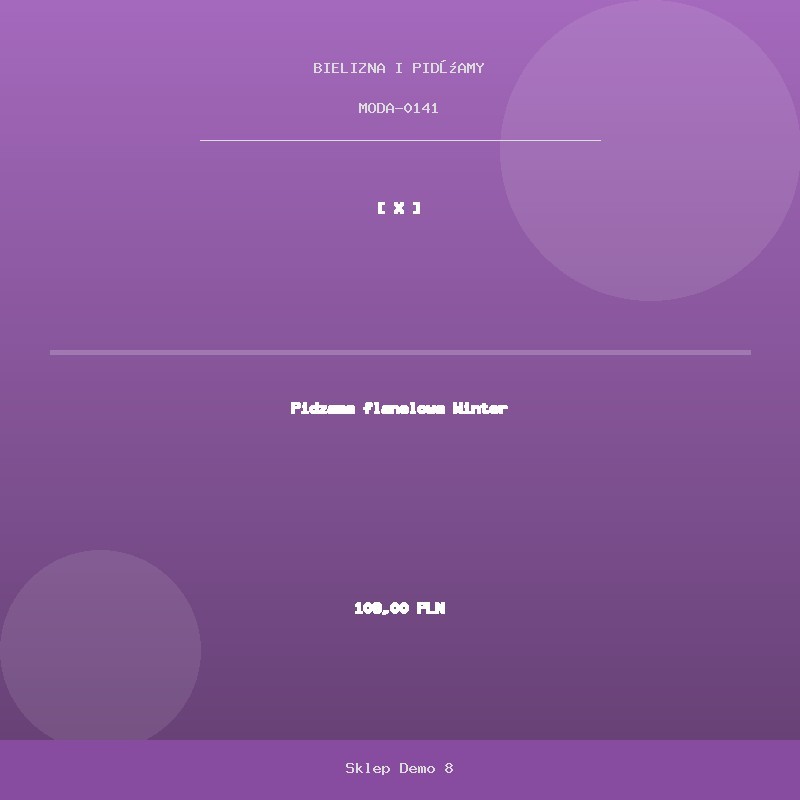 Pidzama flanelowa Winter