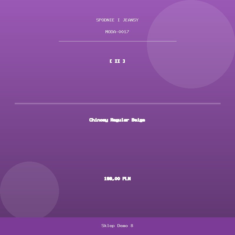 Chinosy Regular Beige