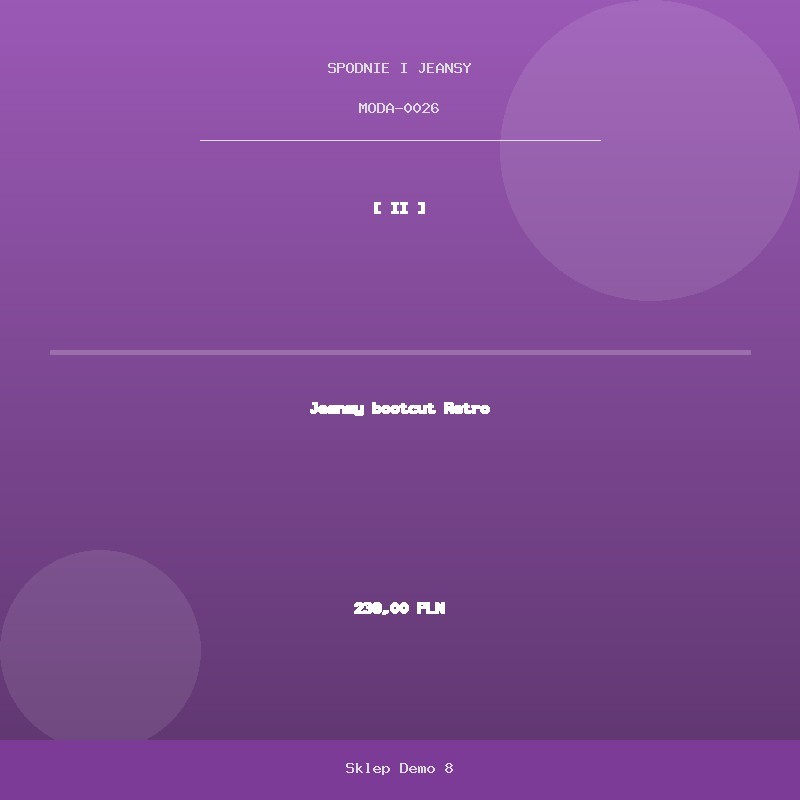 Jeansy bootcut Retro