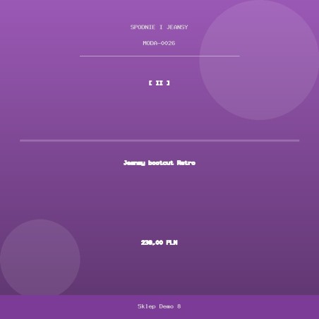 Jeansy bootcut Retro