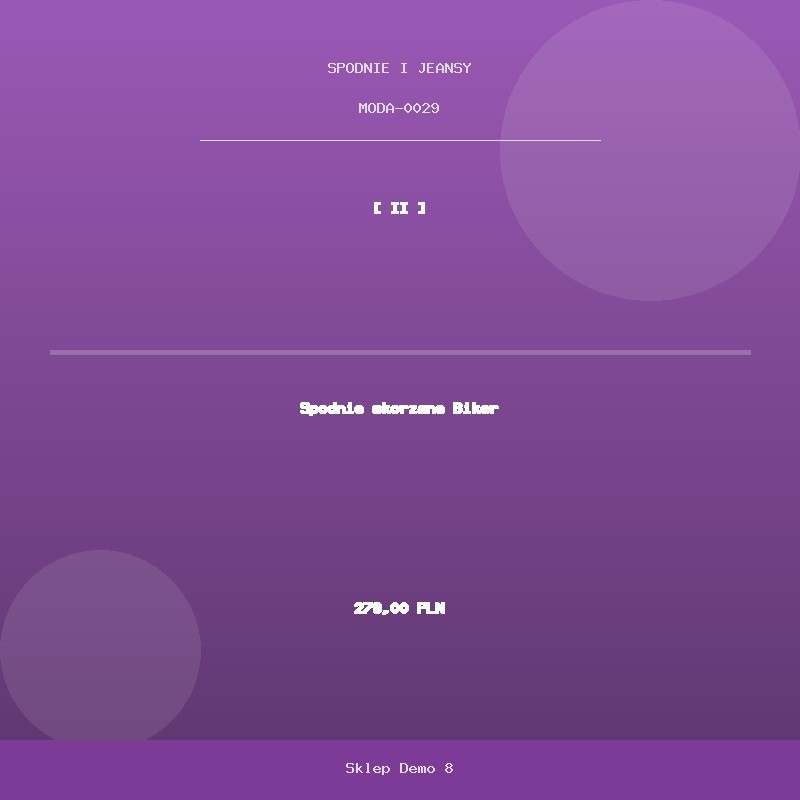 Spodnie skorzane Biker