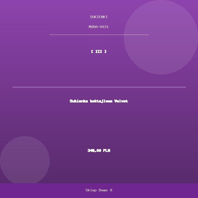 Sukienka koktajlowa Velvet