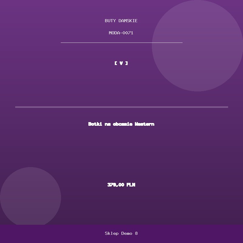 Botki na obcasie Western