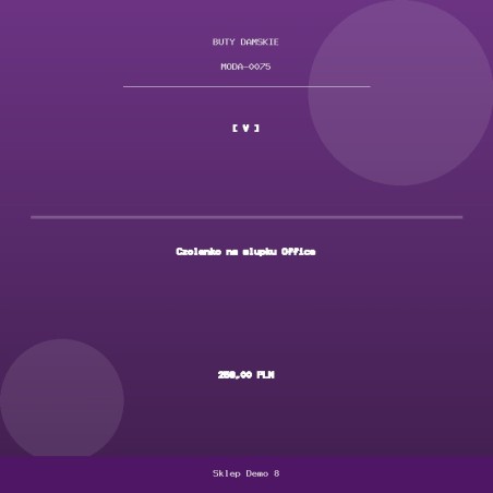 Czolenko na slupku Office